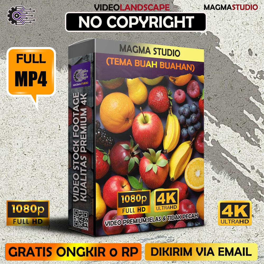 1000++(4K) Video Footage TEMA BUAH BUAHAN - BAHAN YOUTUBE - Video Untuk Konten Kreator