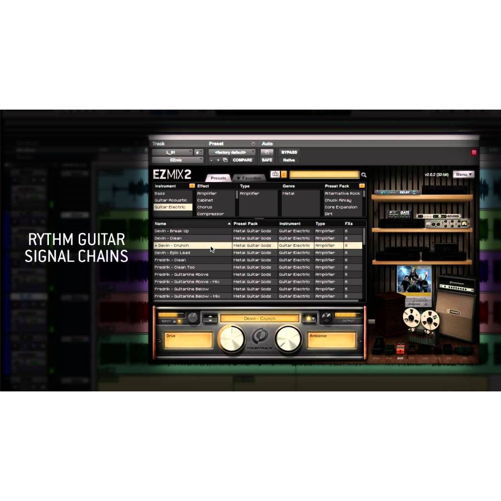 EZmix Pack Metal Guitar Gods for MAC / WIN FuII Version