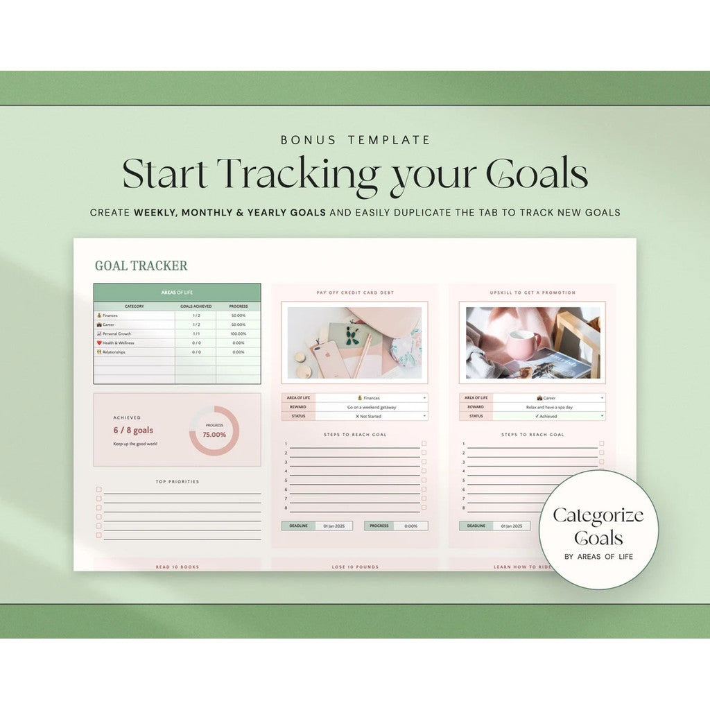 (ADL - 102) Template Budget Planner GSheet | Catatan Pemasukan & Pengeluaran Harian Bulanan Tahunan