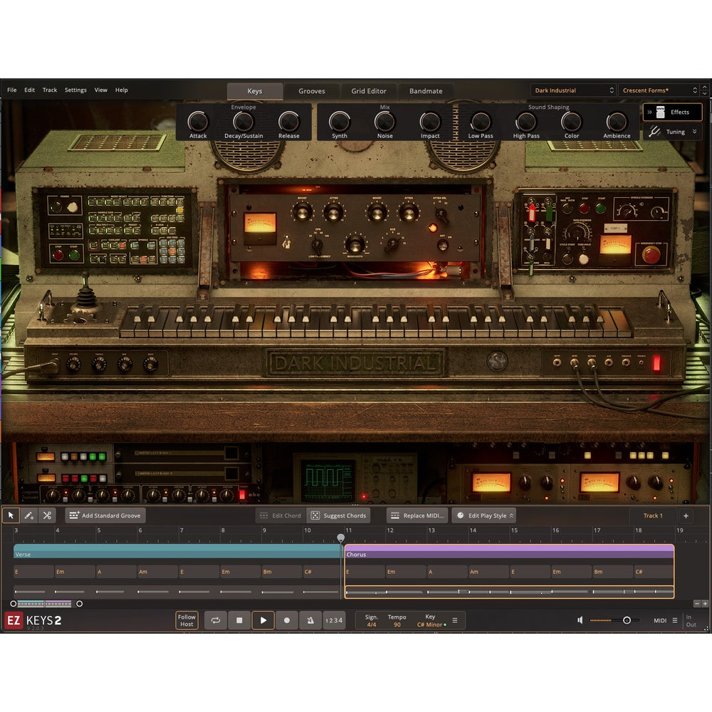 EZkeys Dark Industrian FuII Version for MAC / WIN