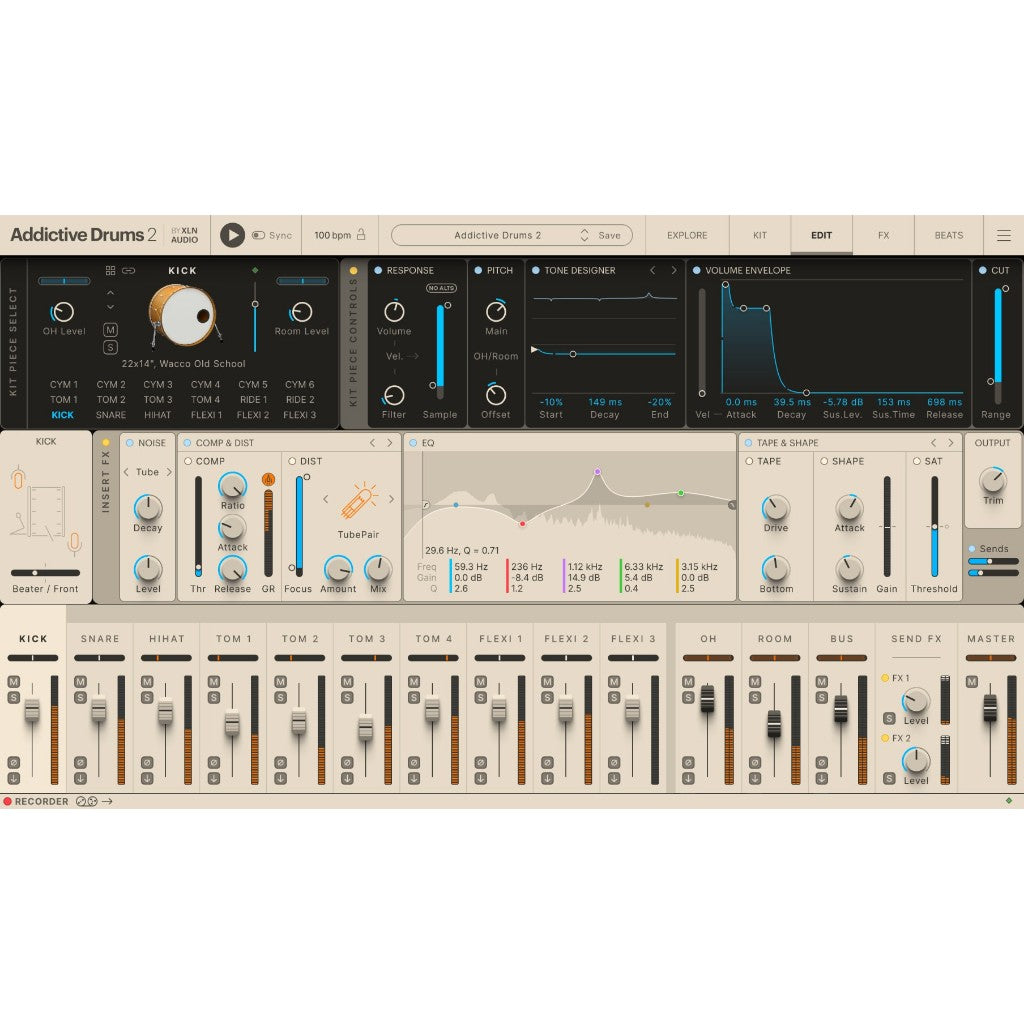 XLN Audio Addictive Drums 2 MAC/WIN FuII Version