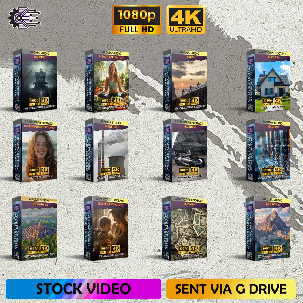 KOLEKSI PAKET PLATINUM FOOTAGE ! 75.000 (Tujuh Puluh Lima Ribu) Stock Video Footage Bundle