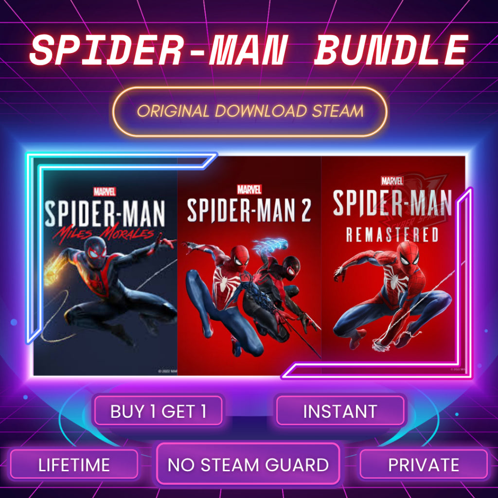 [BONUS 1 GAME] SpiderMan Bundle PC Original / Main Akun Sendiri / Bebas Antri