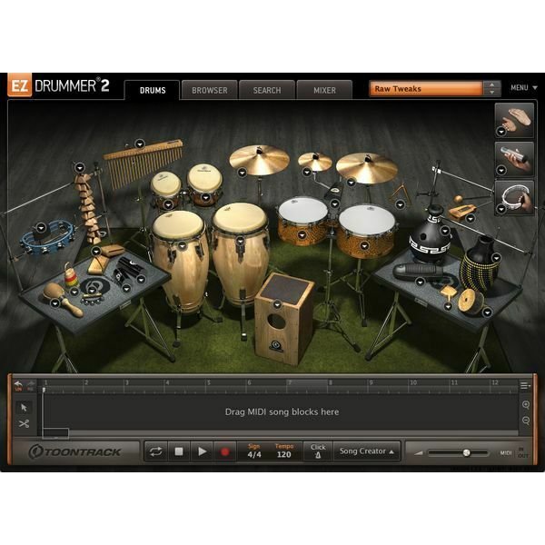 Latin Cuban Percussion EZX ALL MIDI Pack for MAC / WIN FuII Version