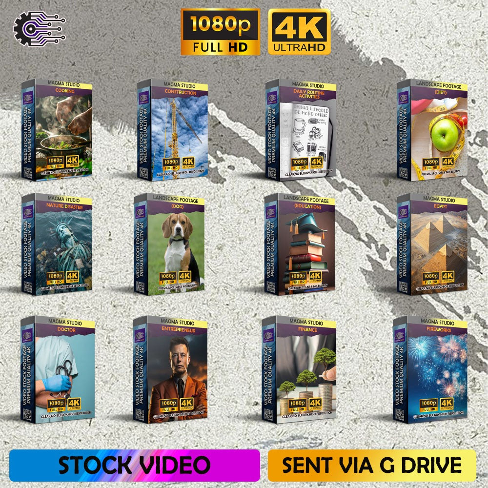 KOLEKSI PAKET PLATINUM FOOTAGE ! 75.000 (Tujuh Puluh Lima Ribu) Stock Video Footage Bundle