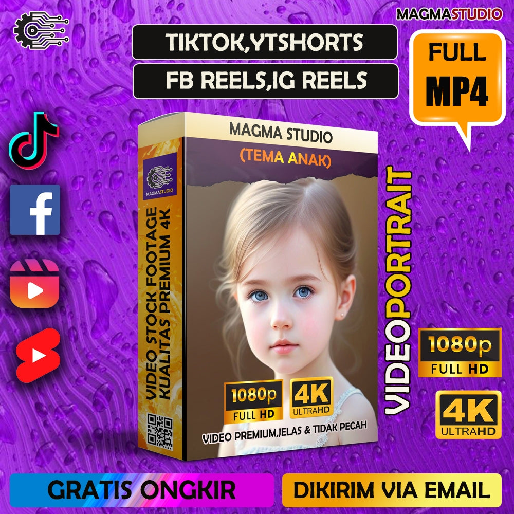 1000++ (4K) Footage Portrait ANAK dan BAYI - BAHAN YOUTUBE-Tikt0k