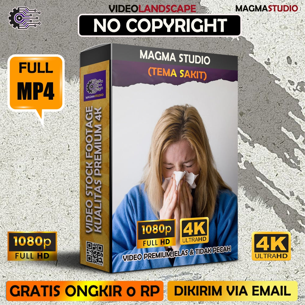 Footage 1000++ (4K) Tema SAKIT,DEMAM,DLL Video Stock -Video Untuk Para Konten Kreator Video