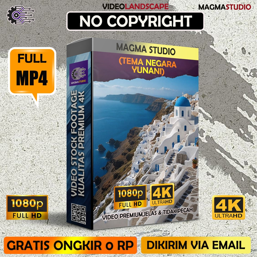 1000++(4K) Video Footage TEMA YUNANI - BAHAN YOUTUBE - Untuk Konten Kreator