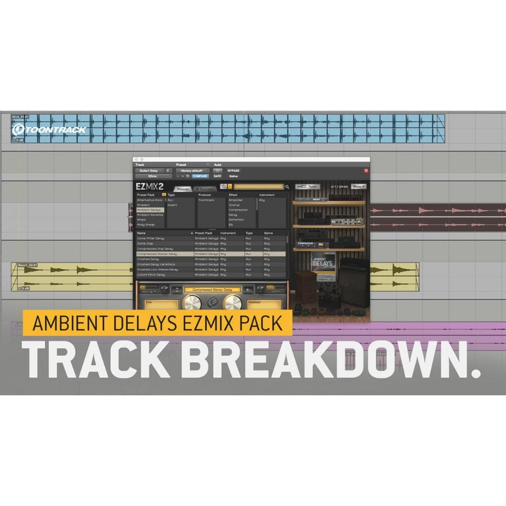 Ambient Delays EZmix Pack FuII Version for MAC / WIN