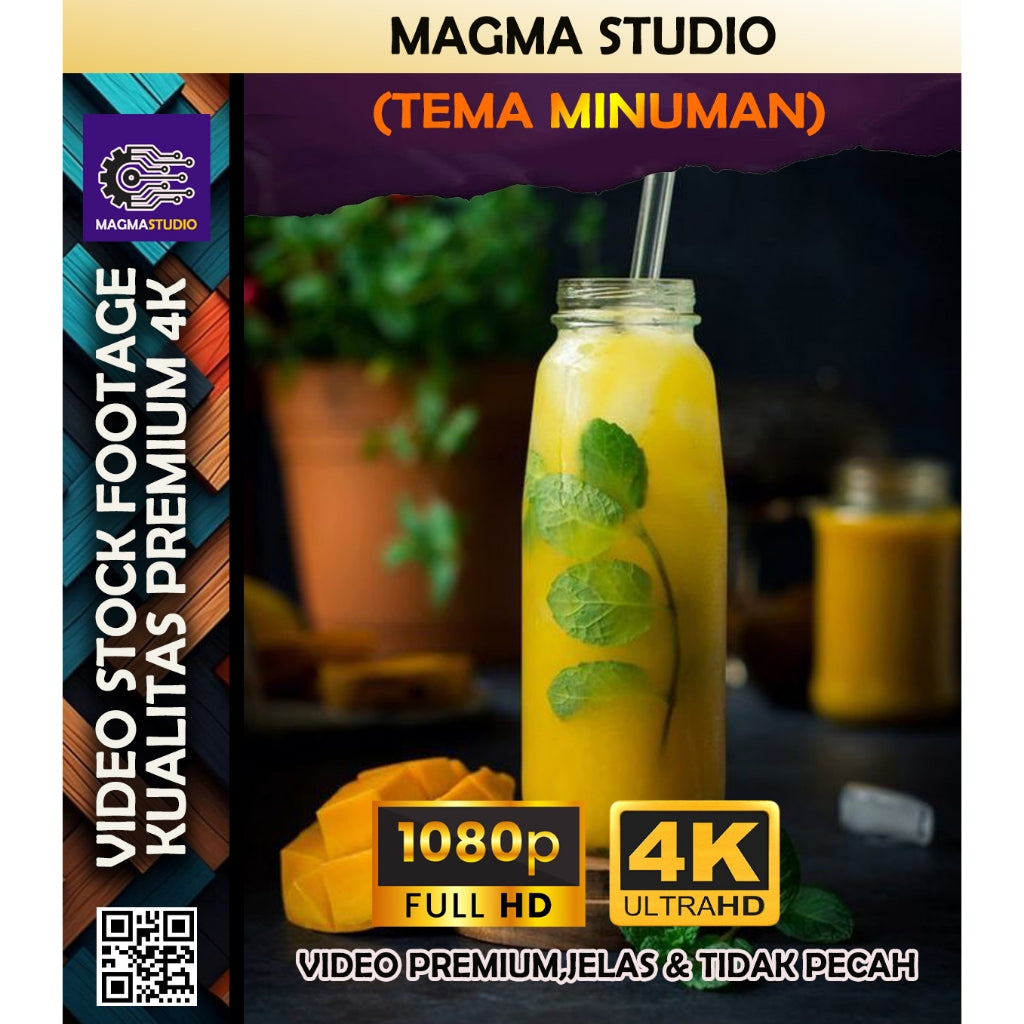 1000++ (4K) Footage Portrait MINUMAN - BAHAN YOUTUBE-Tikt0k