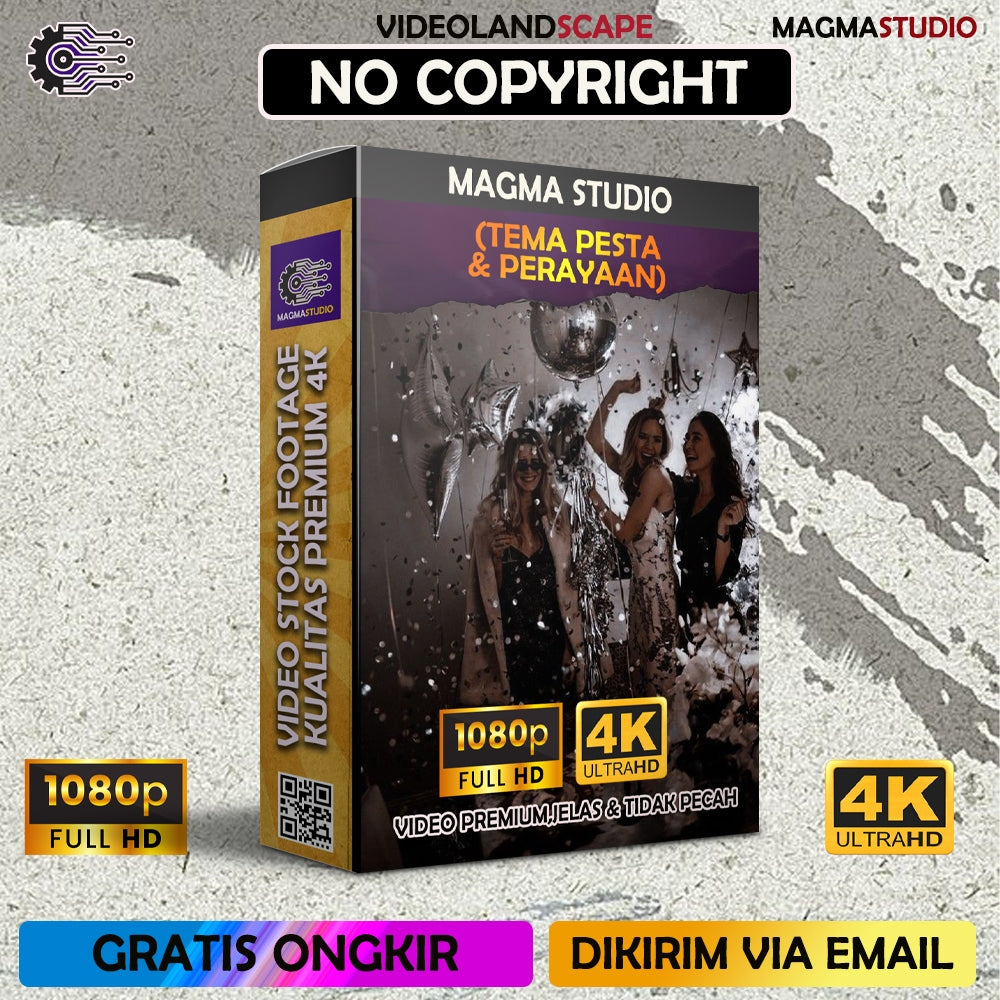 Footage 1000++ (4K) Tema PESTA & PERAYAAN Video Stock -Video Untuk Para Konten Kreator Video