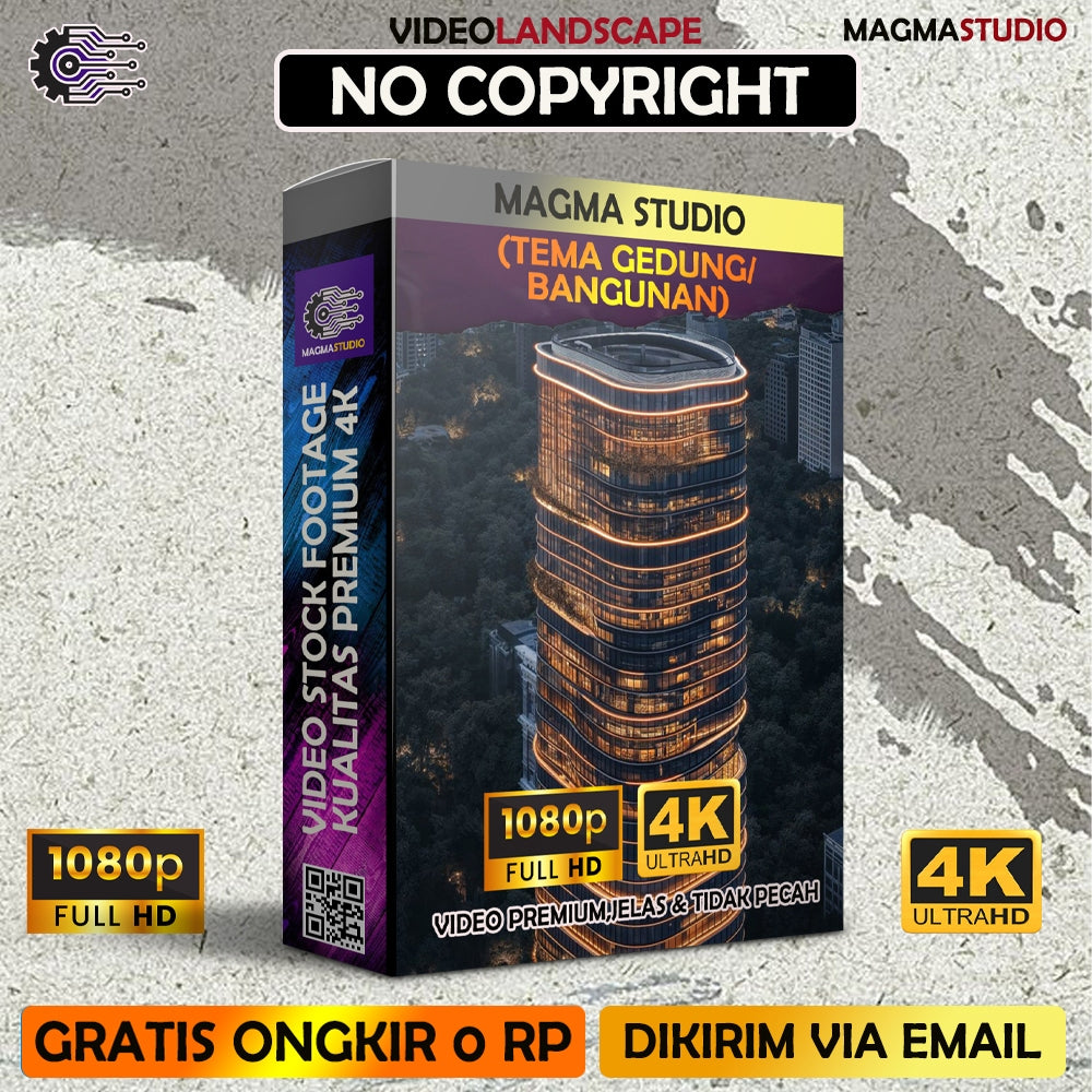 1000++ (4K) Video Stock Footage BANGUNAN GEDUNG - BAHAN YOUTUBE - Untuk Konten Kreator