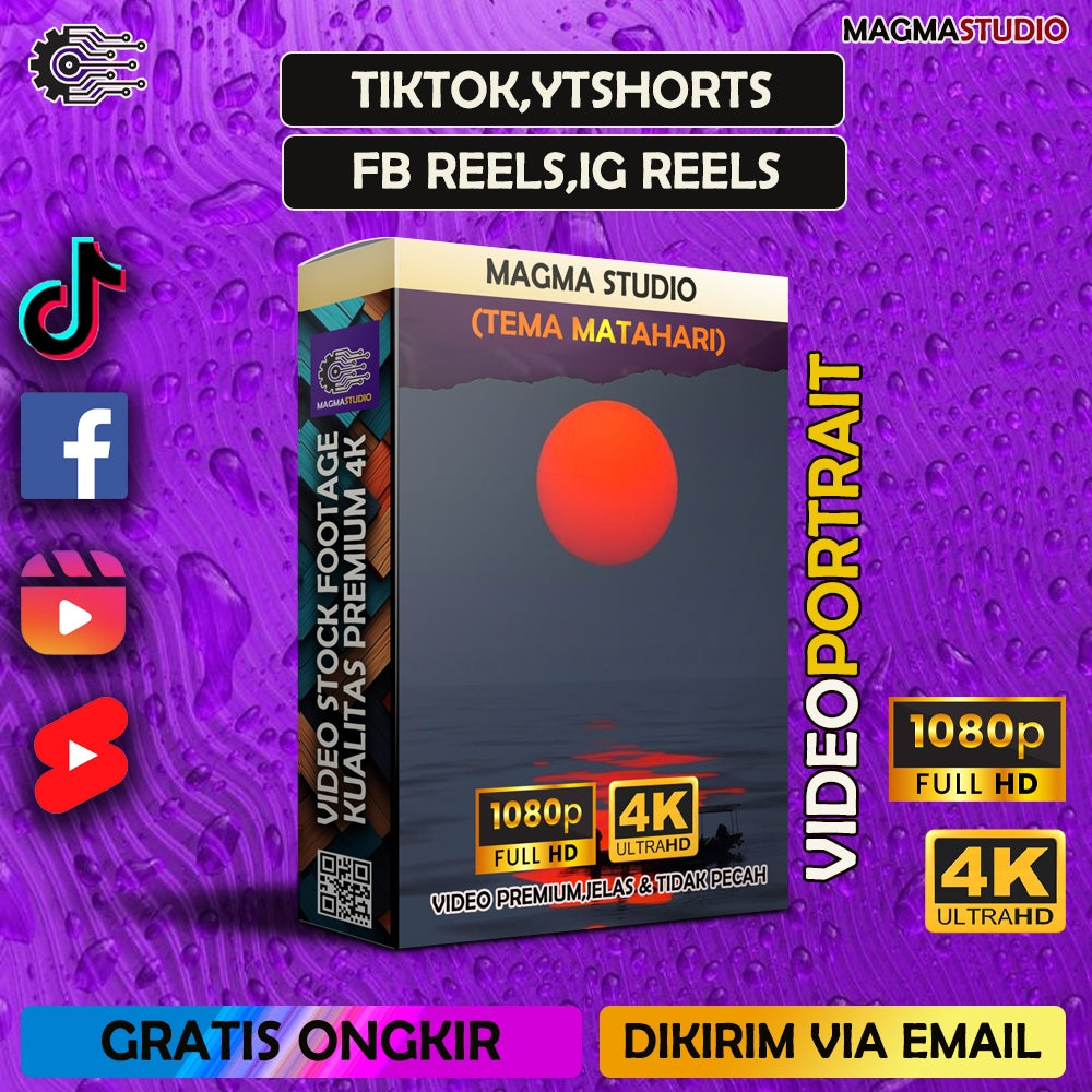 1000++ (4K) Footage Portrait TEMA MATAHARI - BAHAN YOUTUBE-Tikt0k