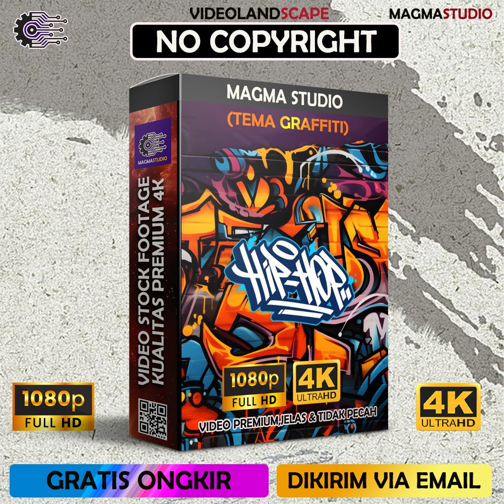 Footage 1000++ (4K) Tema GRAFFITI Video Stock -Video Untuk Para Konten Kreator Video
