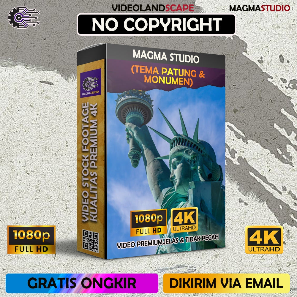 Footage 1000++ (4K) Tema MONUMEN & PATUNG Video Stock -Video Untuk Para Konten Kreator Video