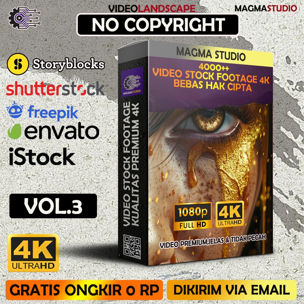 (VOL.3) 4000+++  4K Video Stock Footage  - Bebas Hak Cipta