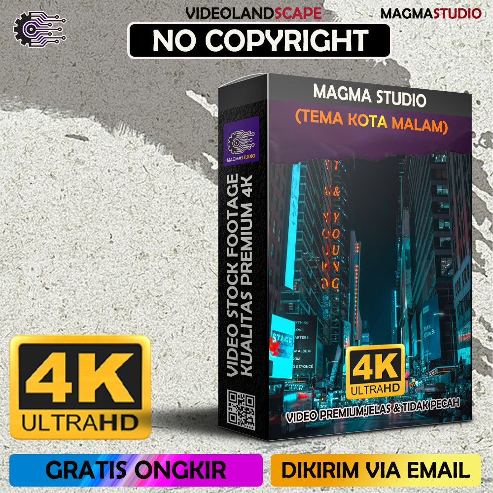 (FULL 4K) 100 Video Footage TEMA KOTA MALAM - Video Untuk Para Konten Kreator Video