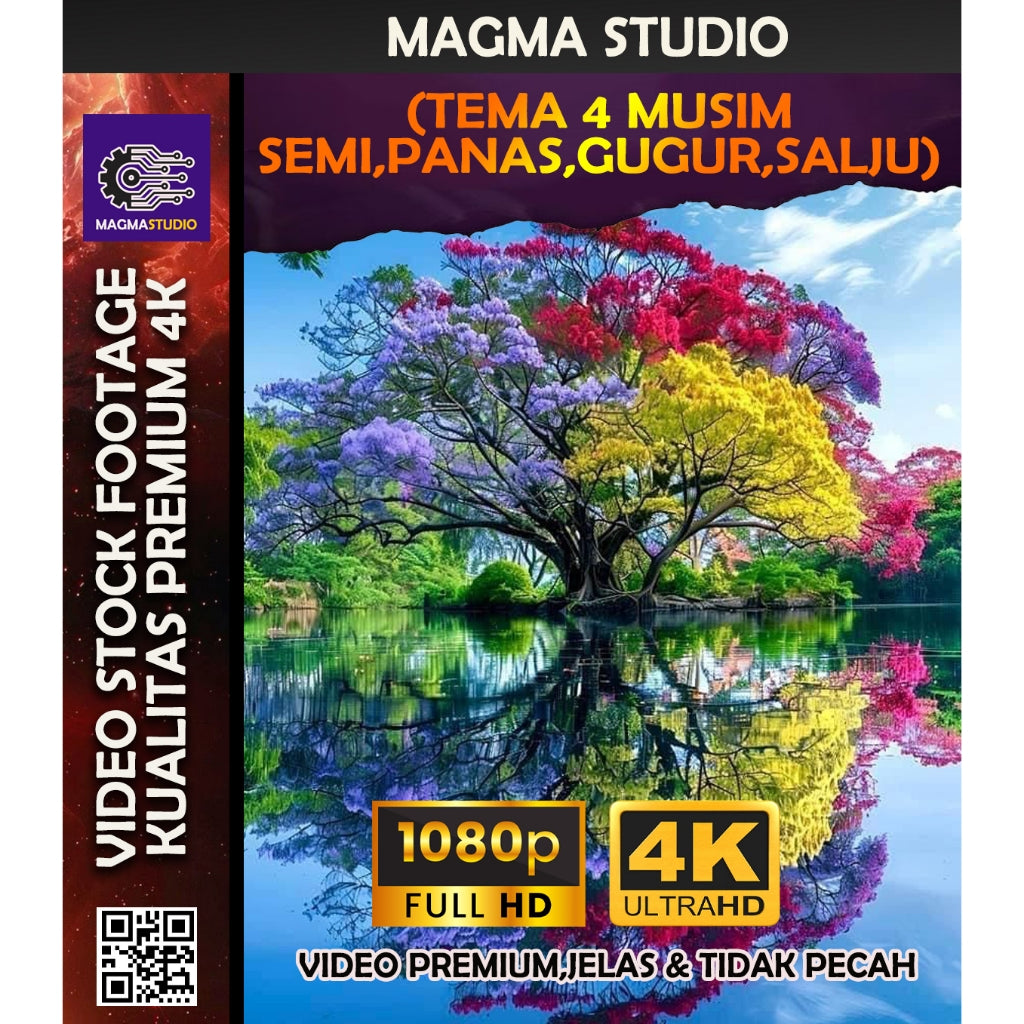 1000++ (4K) Video Stock Footage 4 MUSIM-Video Untuk Para Konten Kreator Video