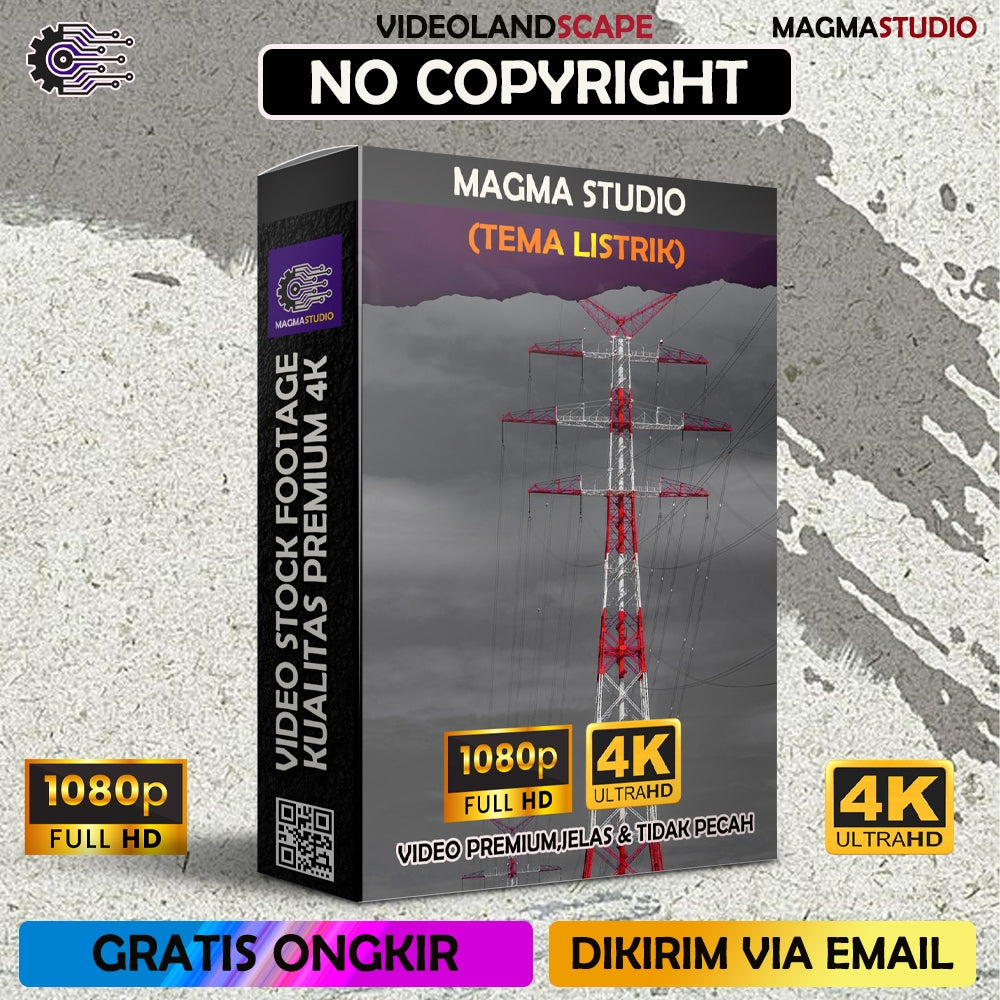1000++(4K) Video Footage TEMA LISTRIK - BEBAS HAK CIPTA-NO WATERMARK Video Untuk Konten Kreator-