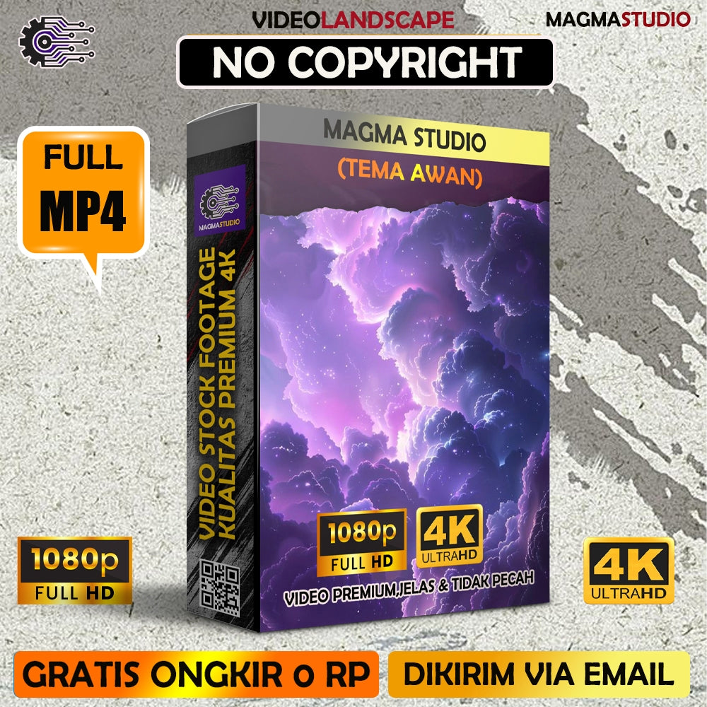 1000++(4K) Video Stock Footage AWAN - Video Untuk Para Konten Kreator Video