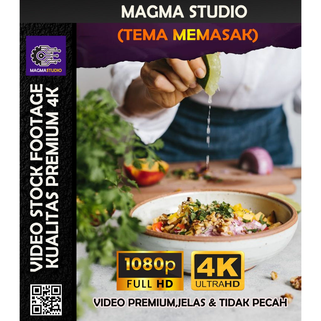 1000++(4K) Footage Portrait TEMA MASAK MEMASAK & KOKI - Video Stock Footage ULTRAHD