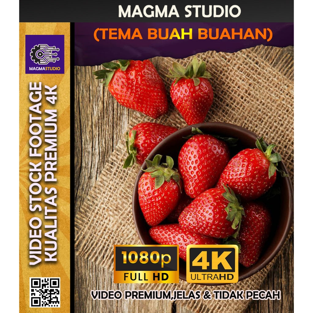 1000++ (4K) Footage Portrait BUAH  BUAHAN - BAHAN YOUTUBE-Tikt0k