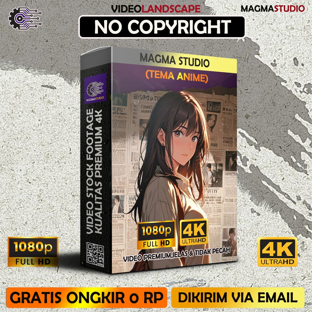 1000++(4K) Video Stock Footage Anime Durasi 10 Detik - Video Untuk Para Youtuber