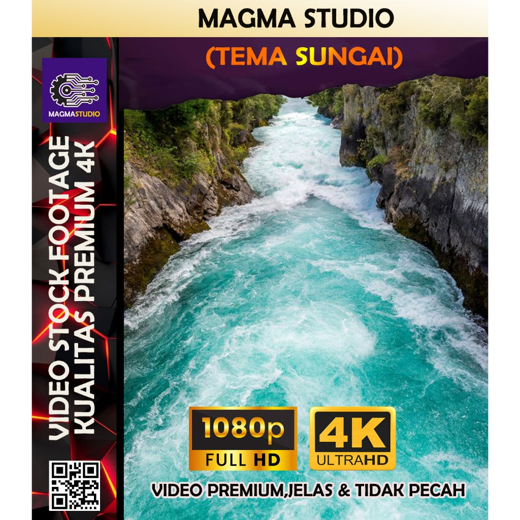 1000++ (4K) Footage Portrait SUNGAI - BAHAN YOUTUBE-Tikt0k