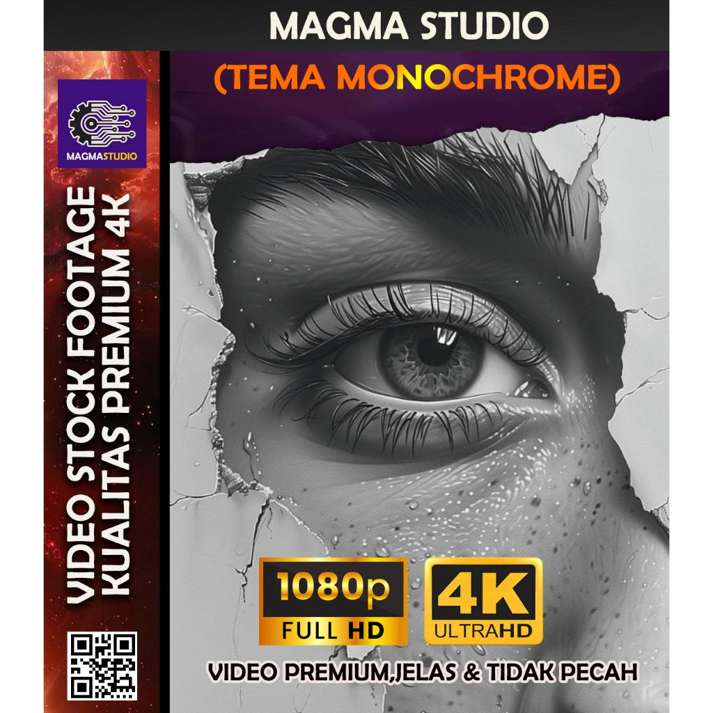 Footage 1000++ (4K) Tema MONOCHROME Video Stock -Video Untuk Para Konten Kreator Video