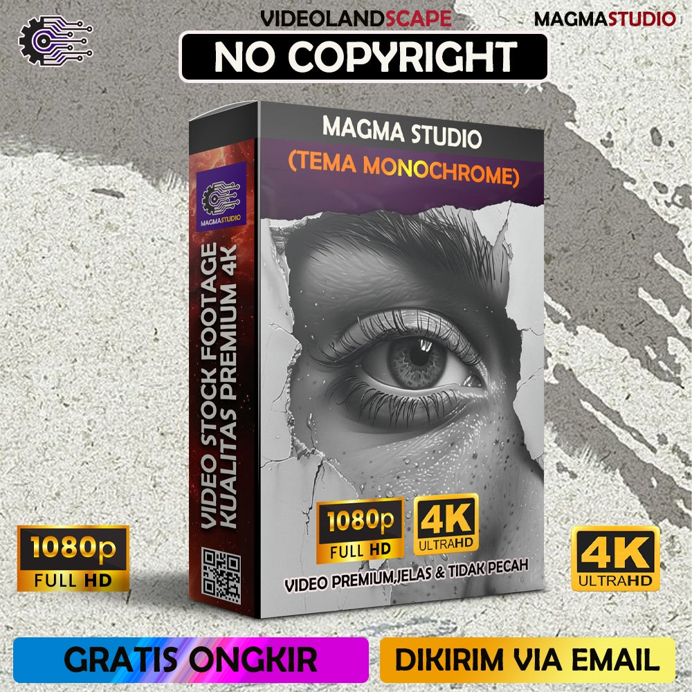 Footage 1000++ (4K) Tema MONOCHROME Video Stock -Video Untuk Para Konten Kreator Video