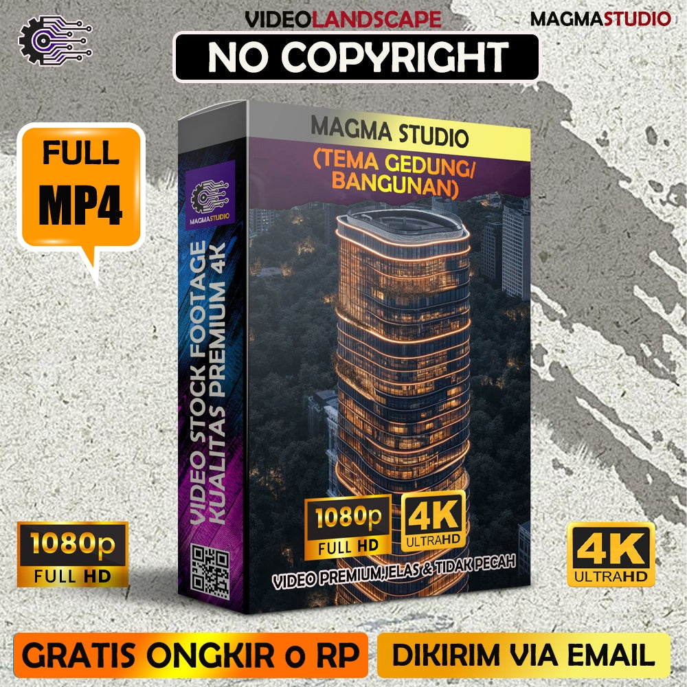 1000++ (4K) Video Stock Footage BANGUNAN GEDUNG - BAHAN YOUTUBE - Untuk Konten Kreator
