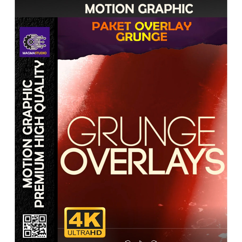 MOTION GRAPHIC ! PAKET GRUNGE OVERLAYS PREMIIUM - Pelengkap Editing Video Tinggal DRAG & DROP