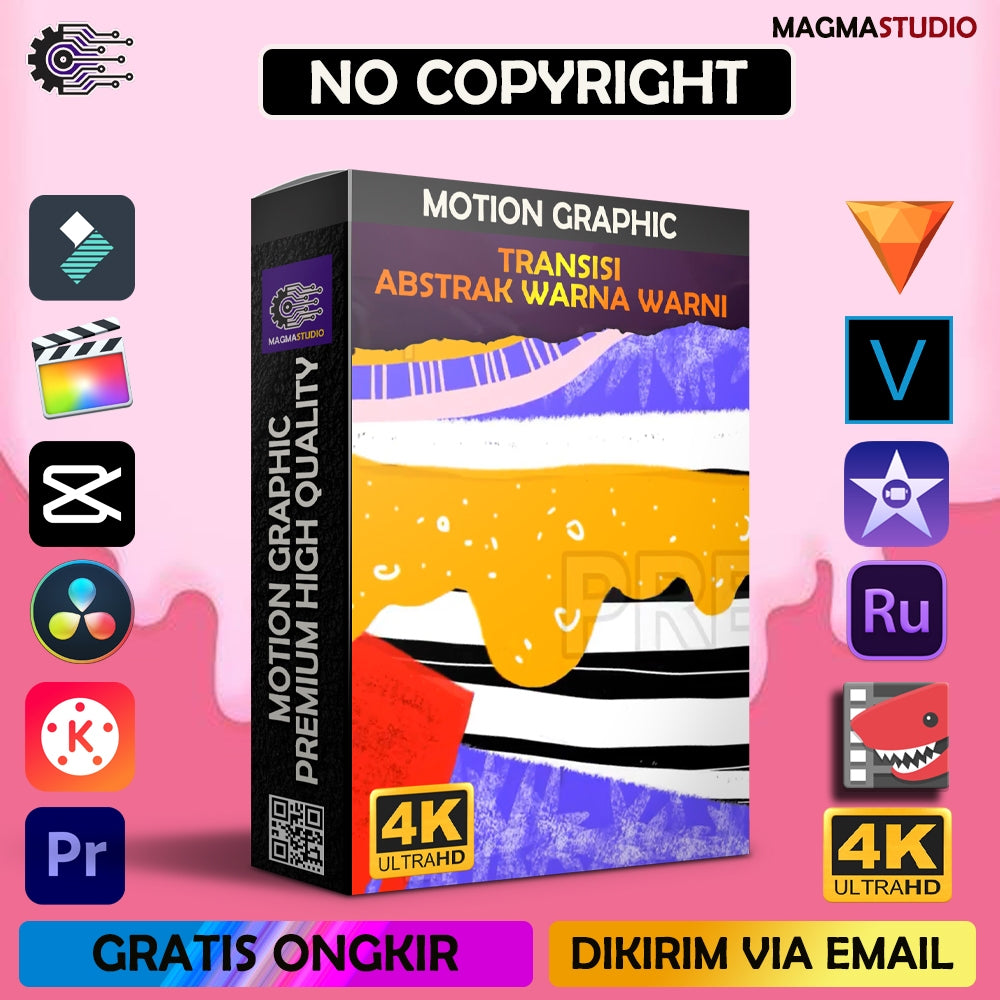 MOTION GRAPHIC ! PAKET TRANSISI ABSTRAK COLORFUL  - Pelengkap Editing Video Tinggal DRAG & DROP