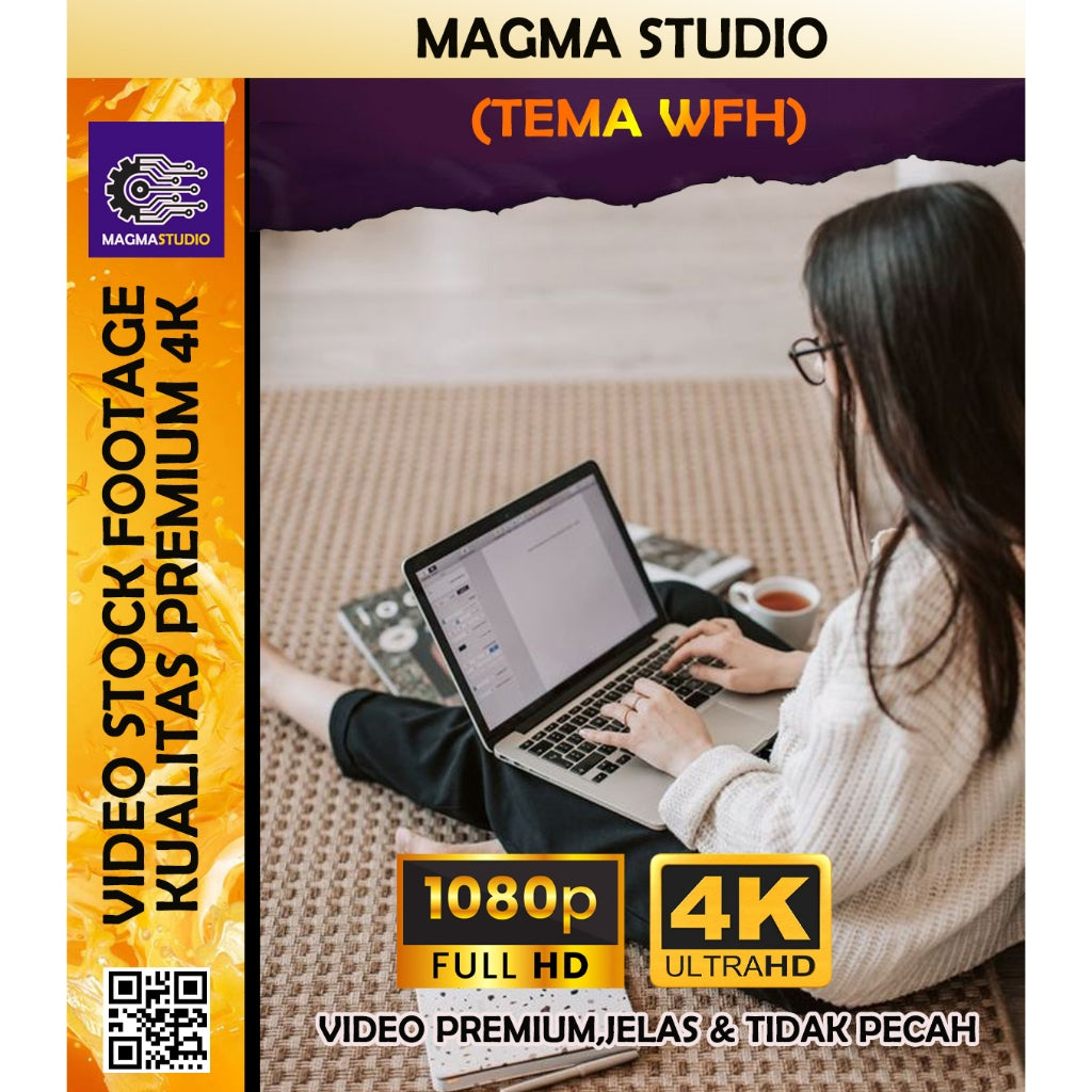 1000++ (4K) Footage Portrait WFH WORK FROM HOME - BAHAN YOUTUBE-Tikt0k