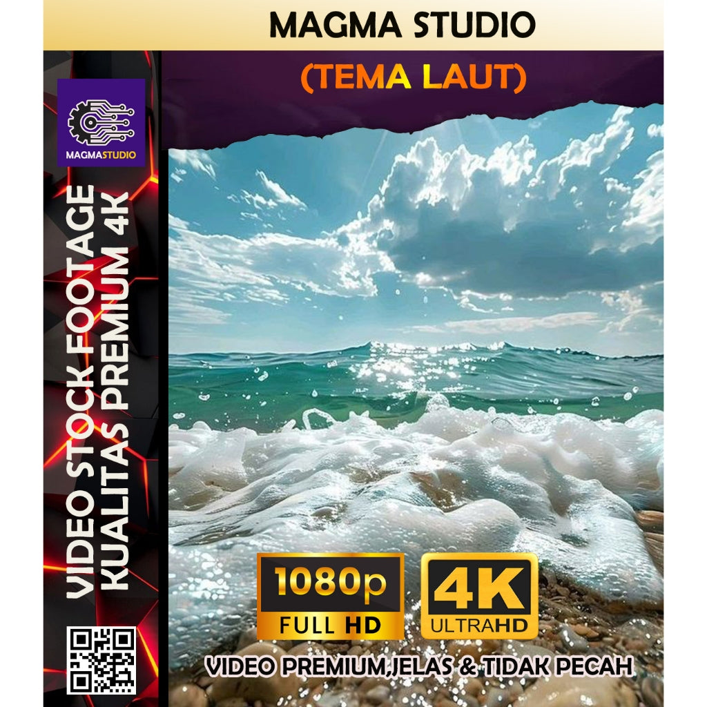 1000++ (4K) Footage Portrait LAUTAN - BAHAN YOUTUBE-Stock Footage ULTRA HD