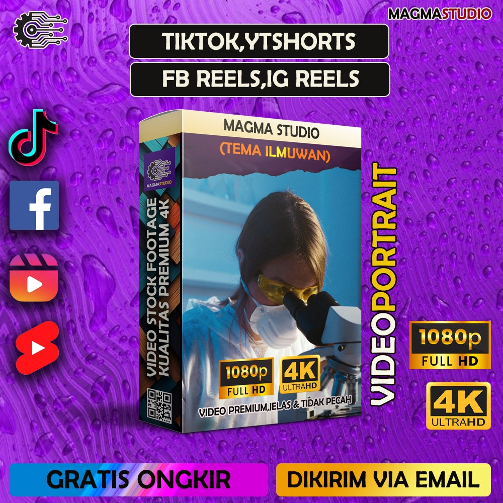 1000++ (4K) Footage Portrait ILMUWAN - BAHAN YOUTUBE-Tikt0k