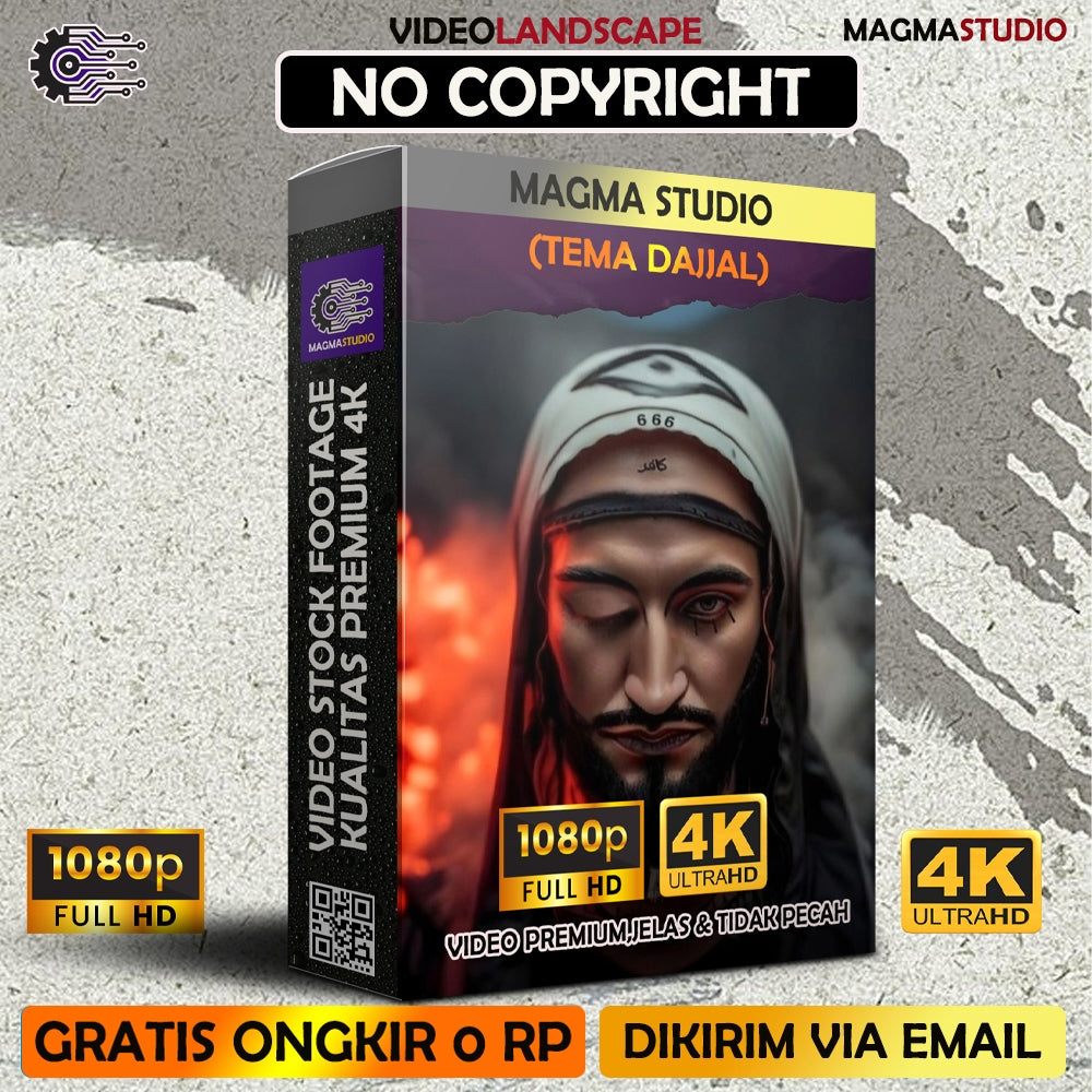 1000++(4K) Video Stock Footage Dajjal Monster- Bahan Youtube-Untuk Konten Kreator