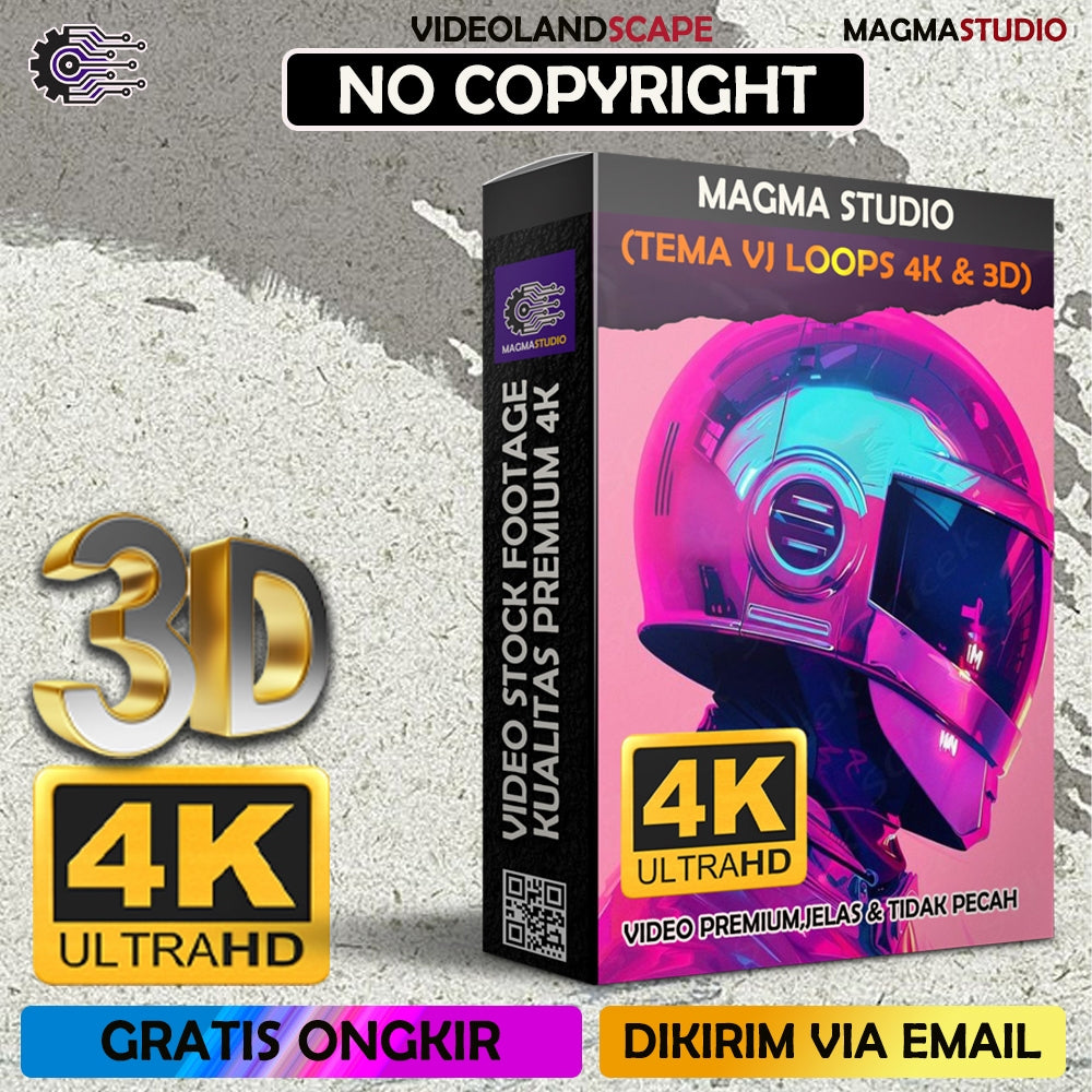 (FULL 4K & 3D) 1000++ Video Stock Footage 4k 3D VJ LOOPS - Video Untuk Para Konten Kreator Video
