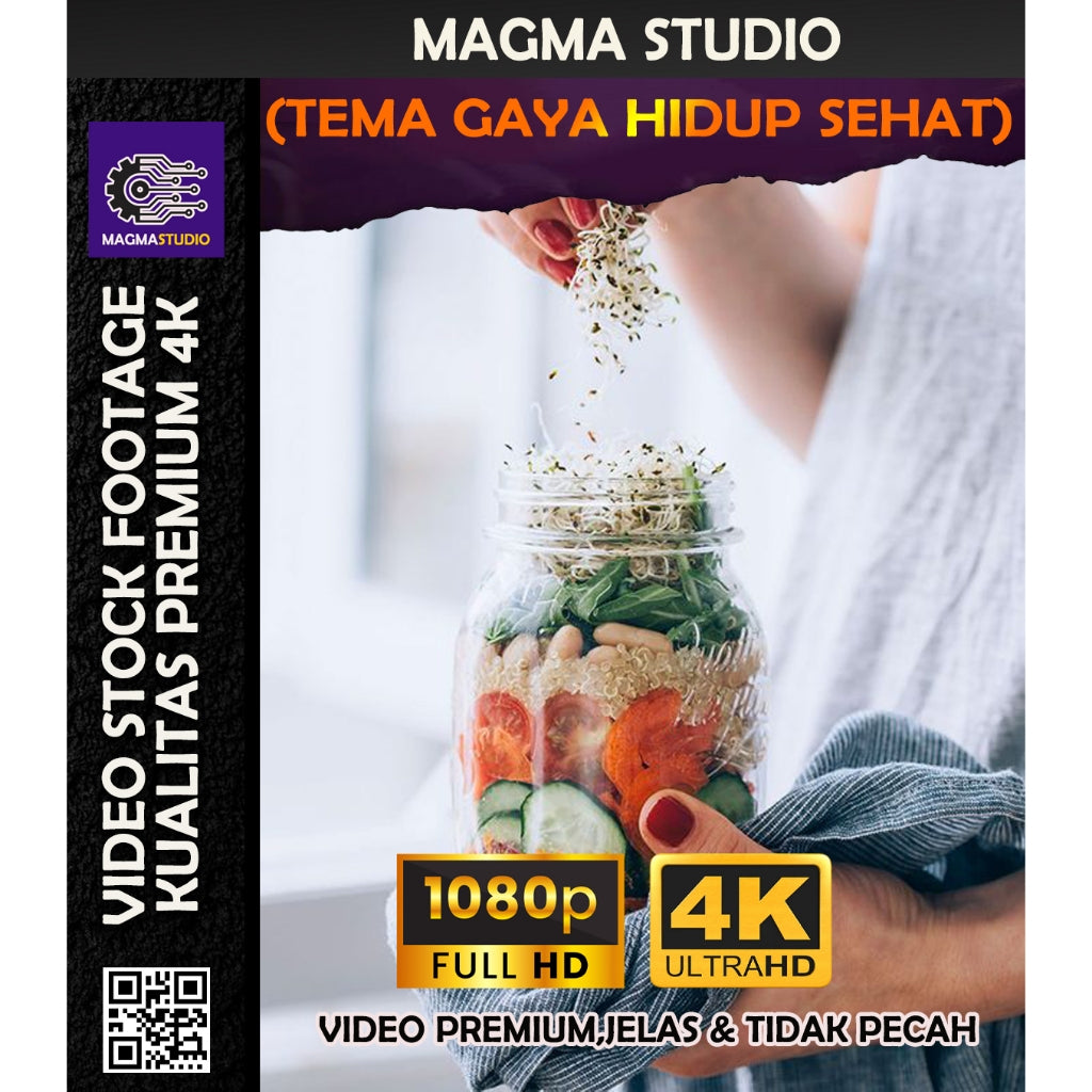 1000++(4K)Video Footage TEMA GAYA HIDUP SEHAT - BAHAN YOUTUBE - Video Untuk Konten Kreator