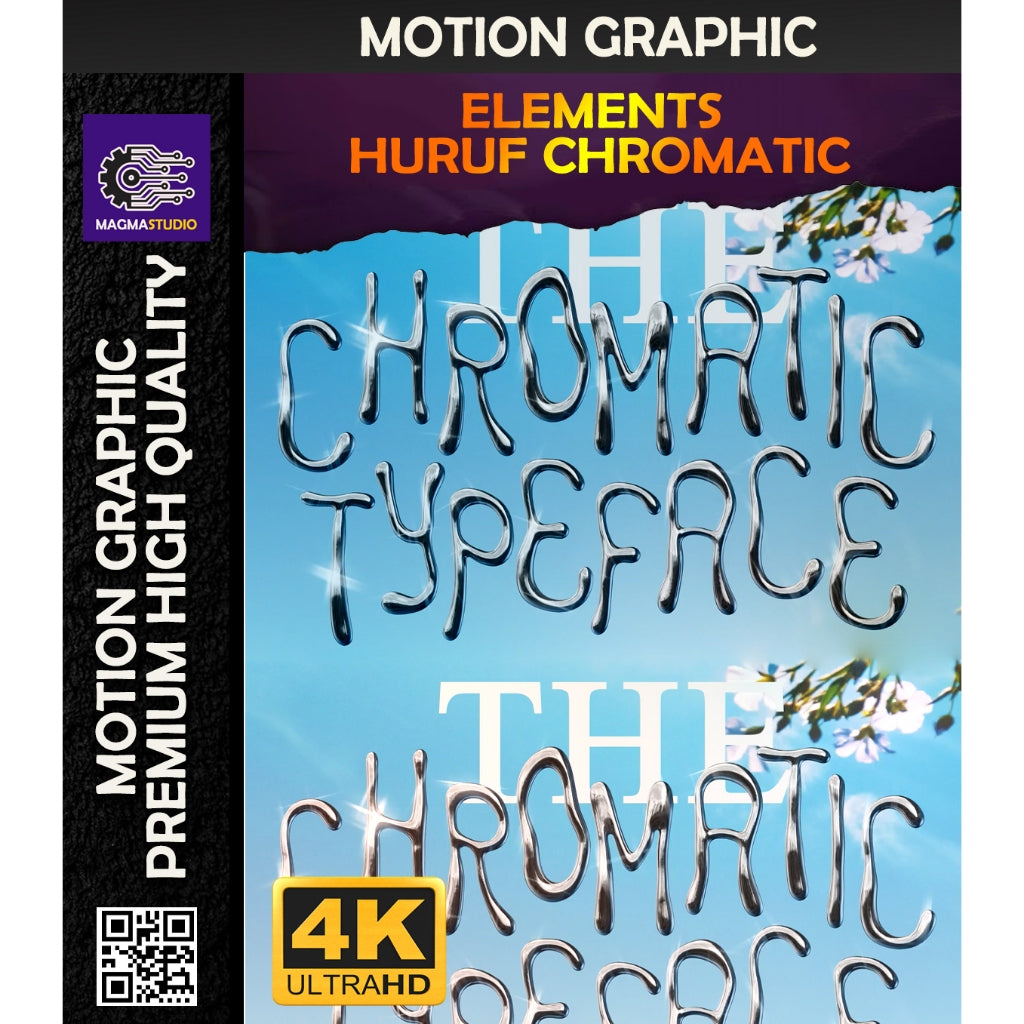MOTION GRAPHIC ! PAKET  52 HURUF 3D SCHROMATIC - Pelengkap Editing Video Tinggal DRAG & DROP