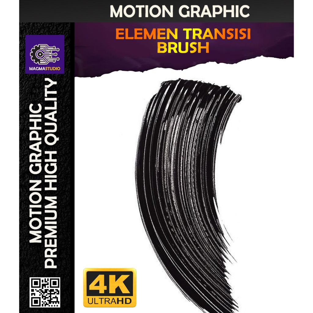 MOTION GRAPHIC ! PAKET TRANSISI BRUSH PREMIIUM - Pelengkap Editing Video Tinggal DRAG & DROP
