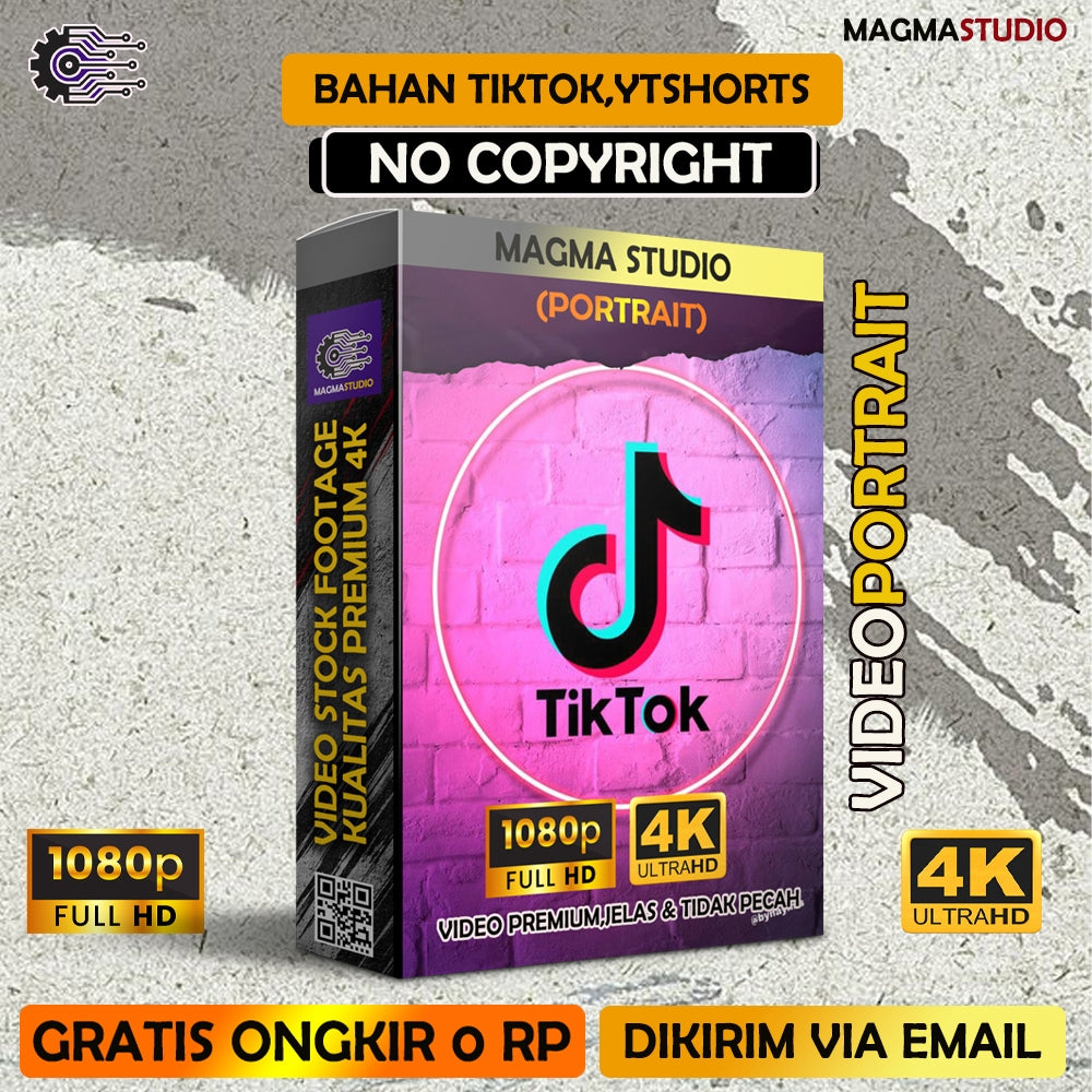 (VOL 1.) 1000++ (4K) Video Footage VERTIKAL - BAHAN YOUTUBE-Tikt0k