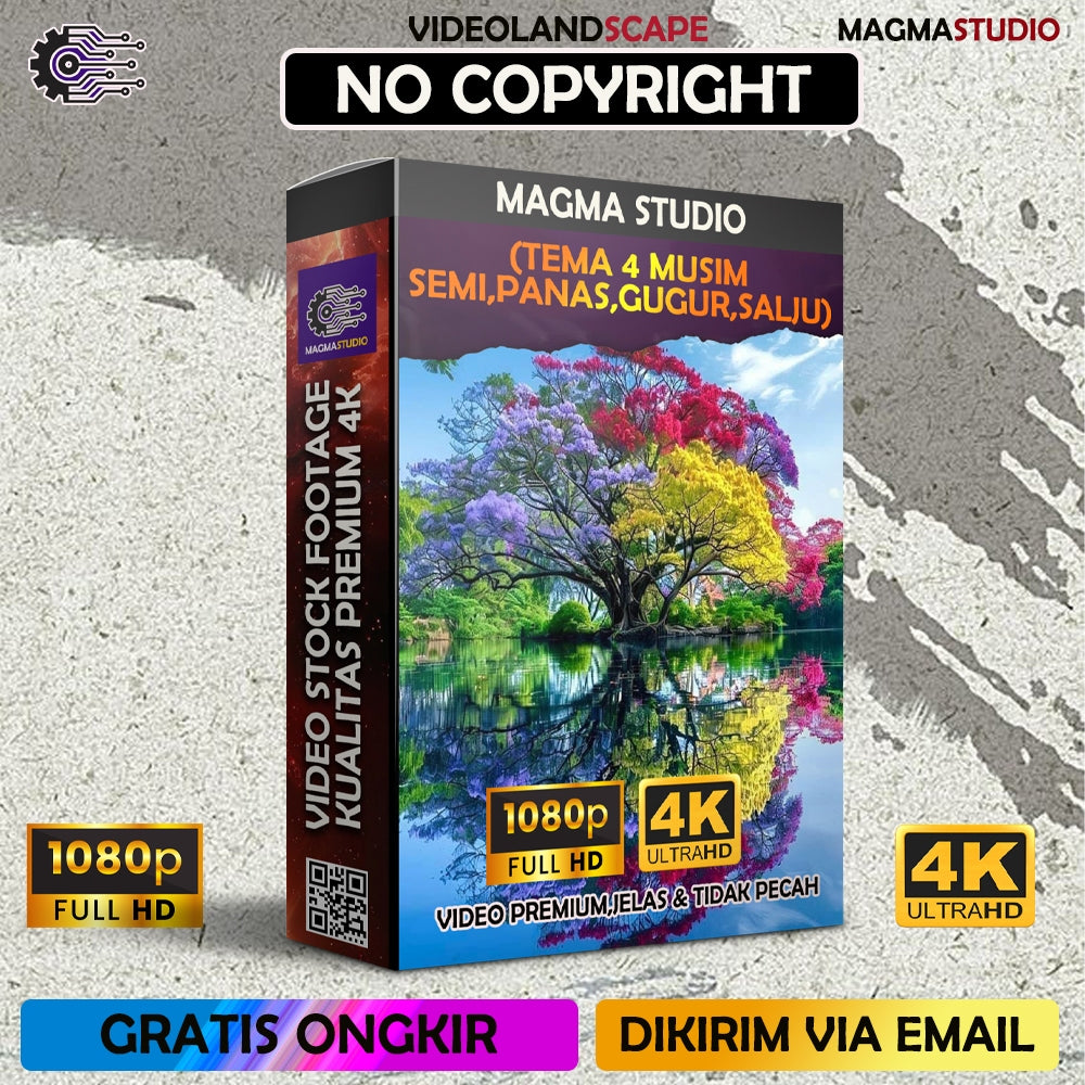 1000++ (4K) Video Stock Footage 4 MUSIM-Video Untuk Para Konten Kreator Video