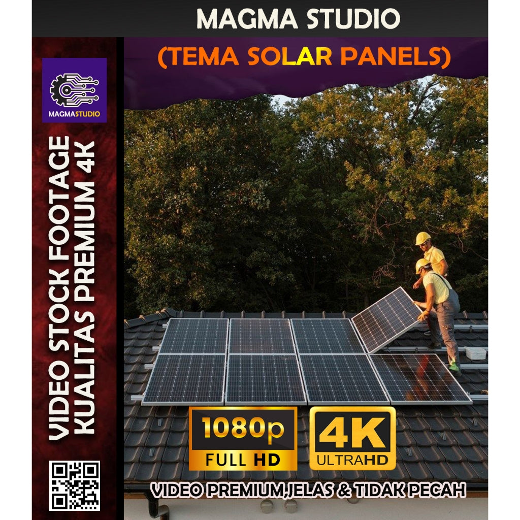 1000++ (4K) Video Stock Footage SOLAR PANELS - BAHAN YOUTUBE - Video Untuk Konten Kreator