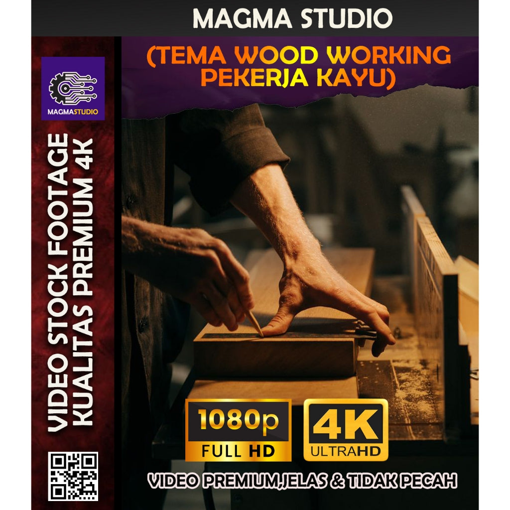 1000++ (4K) Video Stock Footage TUKANG KAYU/WOOD WORK  - Video Stock Footage ULTRA HD