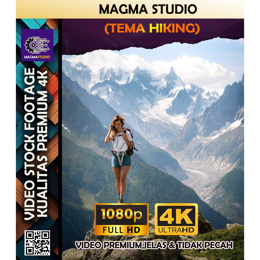 1000++ (4K) Footage Portrait NAIK GUNUNG - BAHAN YOUTUBE-Tikt0k