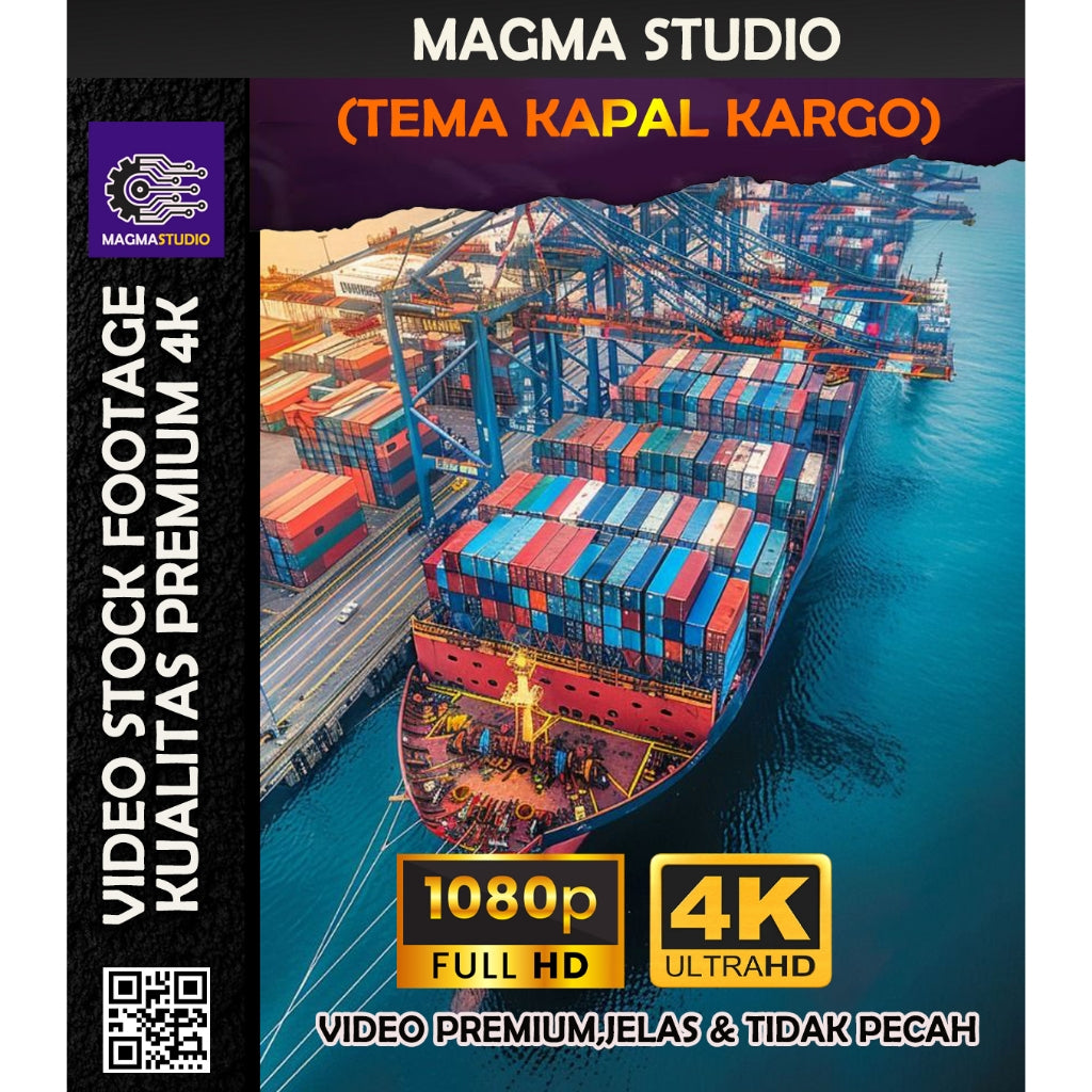 1000++ (4K) Video Stock Footage KAPAL KARGO/KONTAINER- BAHAN YOUTUBE - Video Untuk Konten Kreator