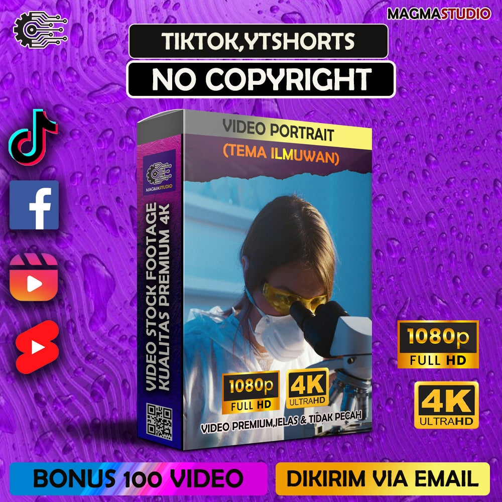 1000++ (4K) Footage Portrait ILMUWAN - BAHAN YOUTUBE-Tikt0k