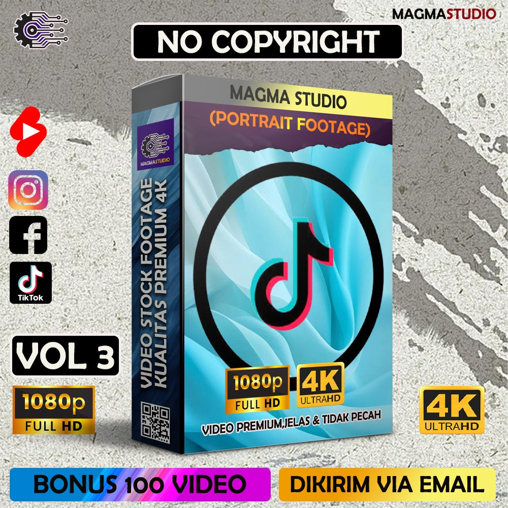 (VOL 3.) 1000++ (4K) Video Footage VERTIKAL BERBAGAI TEMA - BAHAN YOUTUBE-Tikt0k