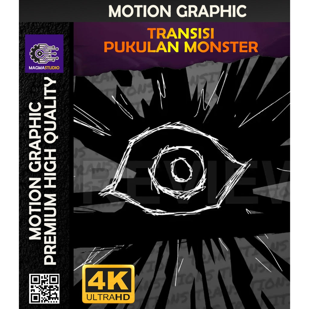 MOTION GRAPHIC ! PAKET TRANSISI MONSTER PUNCH PREMIIUM - Pelengkap Editing Video Tinggal DRAG & DROP